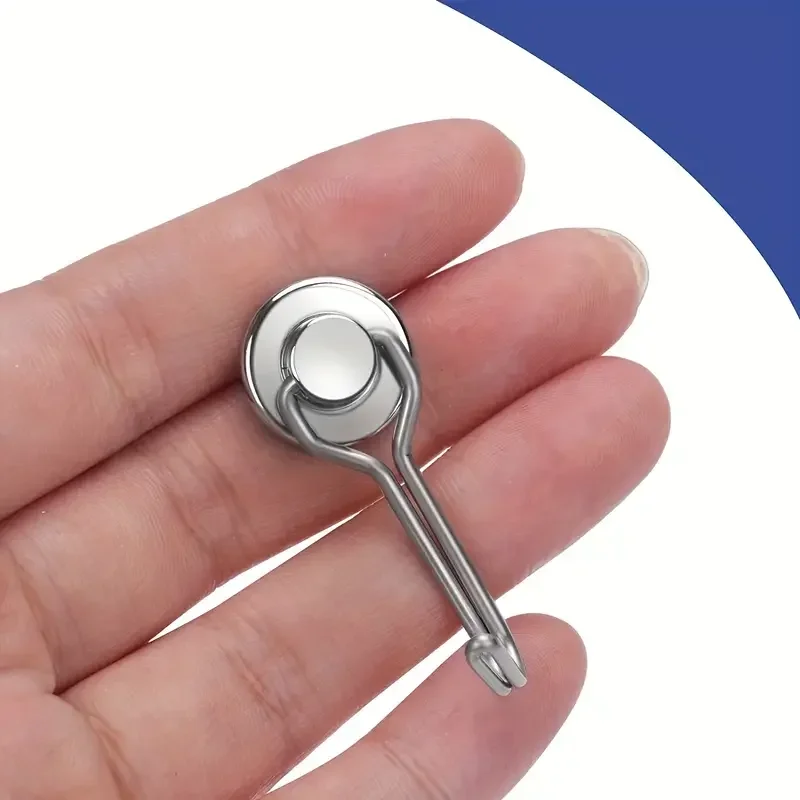 Magnetic Swivel Hooks - Heavy Duty Set of 6 for Home and Kitchen Organization
