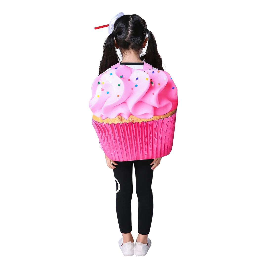 Pink Cupcake Child Costume Girls Princess Cupcake Dress Up Costumes for Halloween