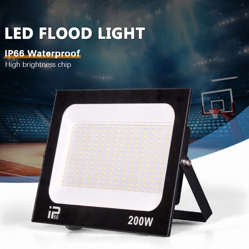 LED Floodlight Outdoor IP66 Waterproof Path Light Spotlight 10W 20W 30W 50W 100W 200W Outdoor Garden Porch Courtyard Lamp AC220V - 2