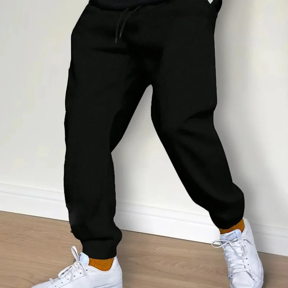 Men's Tracksuit Pants Jogger Track Sweatpants Spring Autumn Fleece Pants Men Clothing Gym Sports Women's Loose Winter Trousers 5