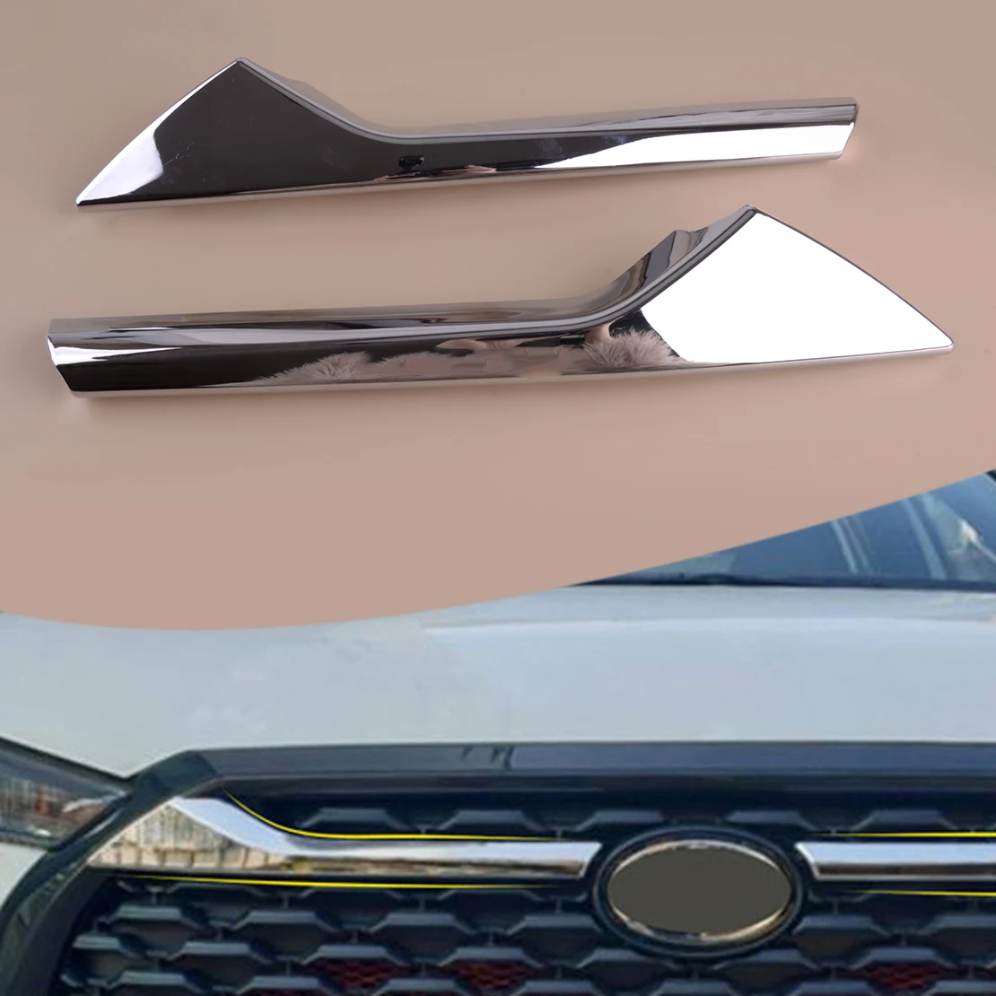 

Передняя Центральная решетка радиатора из АБС-пластика, сетчатая отделка, серебряная крышка, подходит для Toyota Corolla Cross 2020, 2021, 2022, 2023, 2024, 1 пара