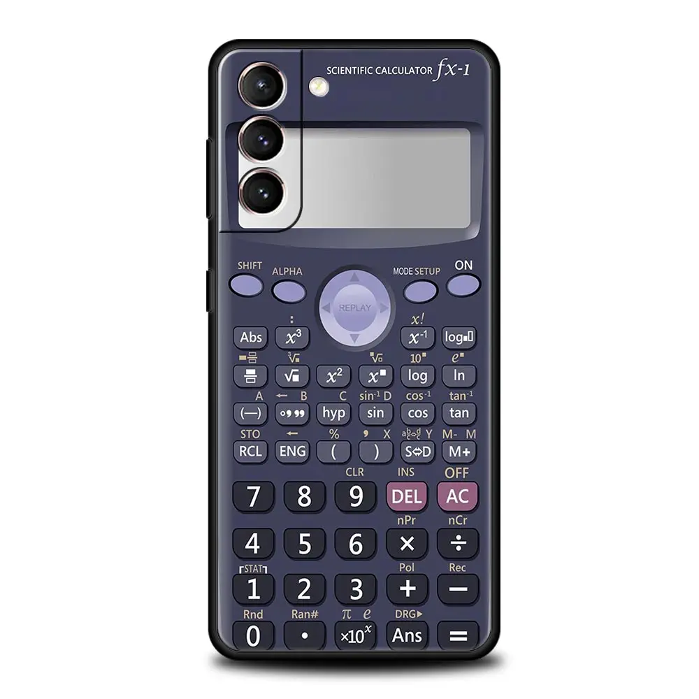 Vintage Calculator Design Soft TPU Phone Case Cover