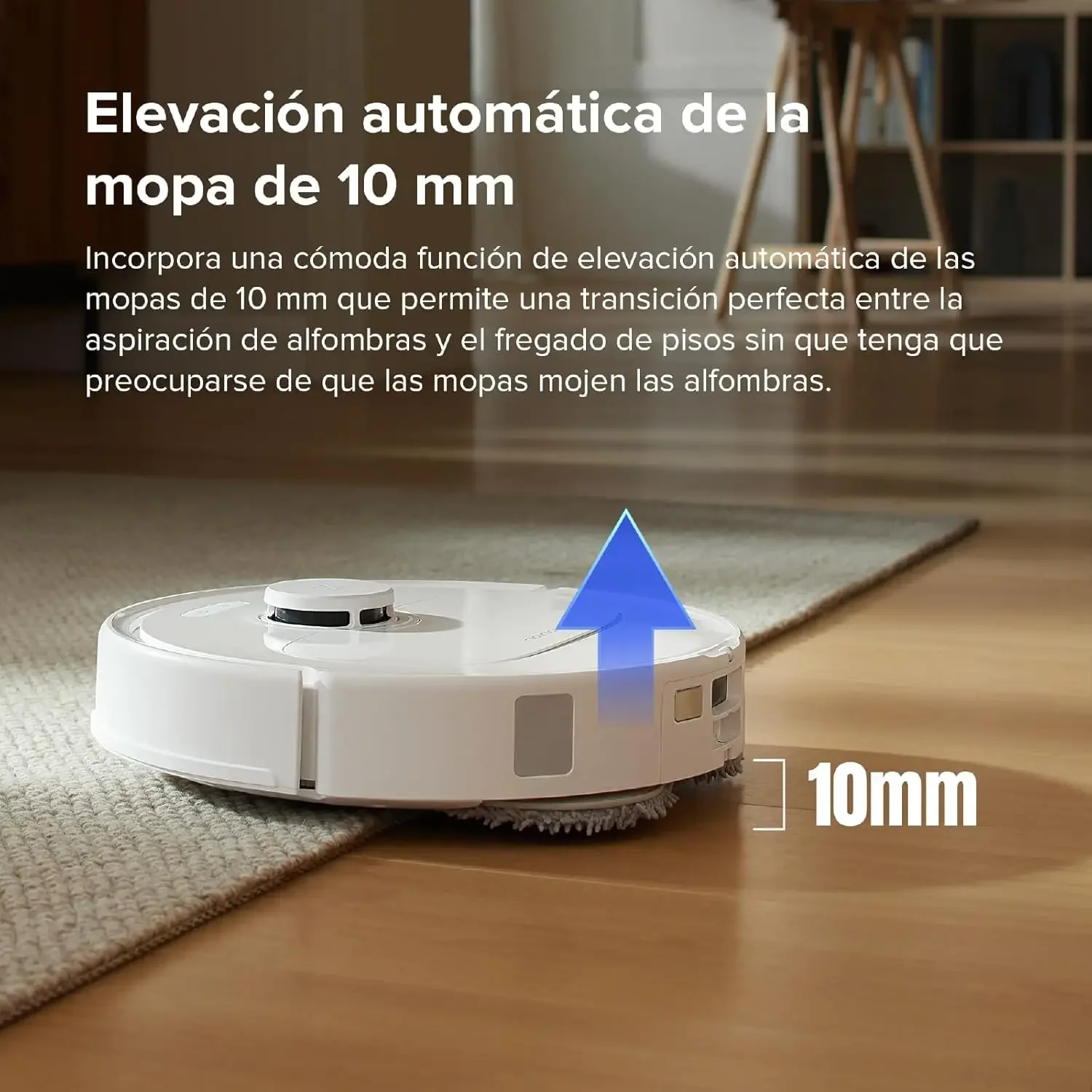 Qrevo S Robot Vacuum and Mop Self-Drying Auto Mop Washing 7000Pa Suction Self-Emptying & Refilling 10mm Mop Lifting 4
