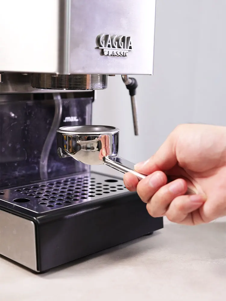 Gaggia Portatfilter 58Mm 2 Ear Tutto In Acciaio Inox Portafiltro Per Caffè Compatibile Con Gaggia New Baby Classic Espresso Machine