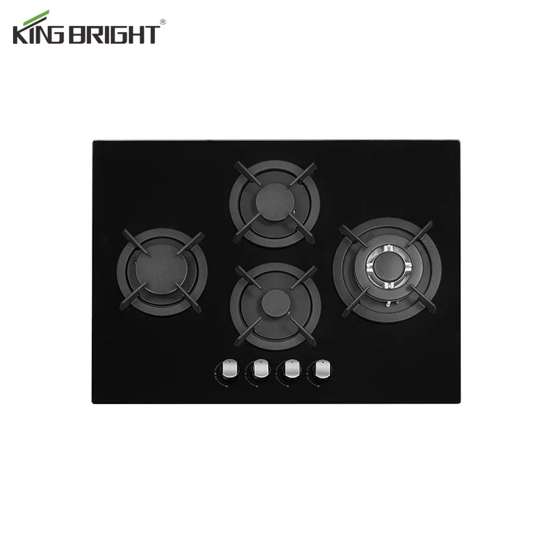 Manufacturer Affordable Household Kitchen Gas Stove Cast Iron Tempered Glass Gas Cooker