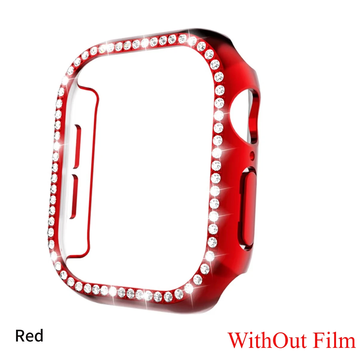 Diamond Glass Apple Watch Bling Bumper Protector Case