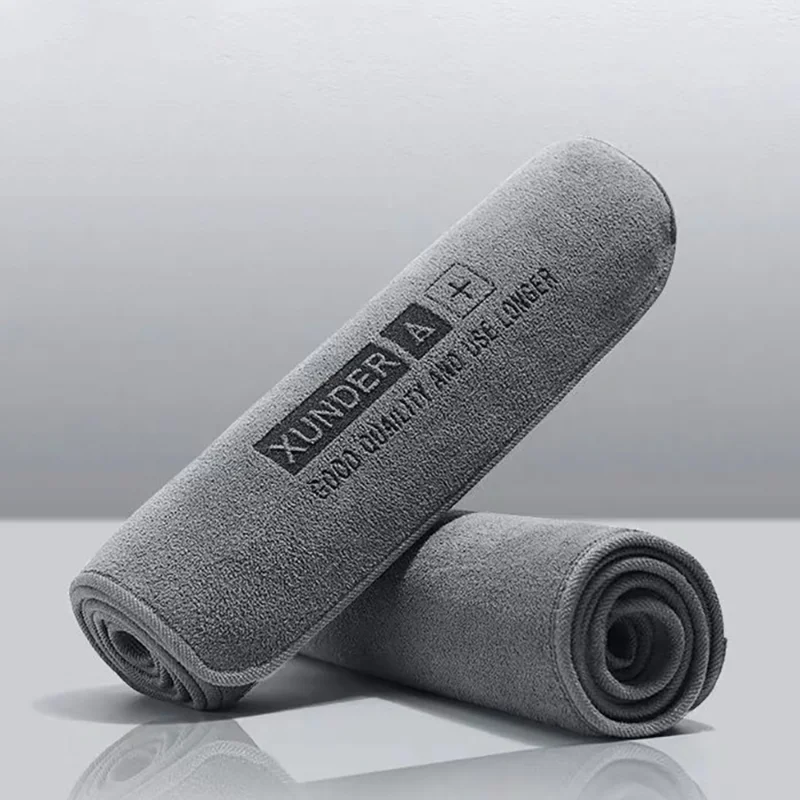 Microfiber Car Towel Double Layer Plush Water Absorption Car Wash Drying