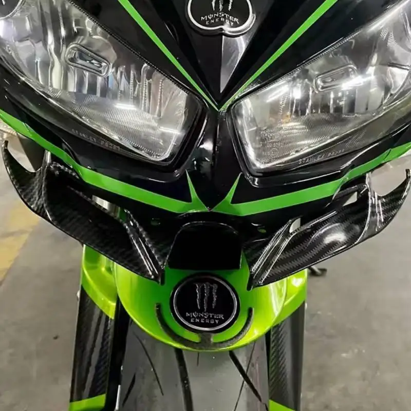 KAWASAKI Ninja250 NINJA400 2018-2023 Ninja 400 Motocycle 프론트 윙 페어링 윙렛 입 쉘 커버 보호 가드