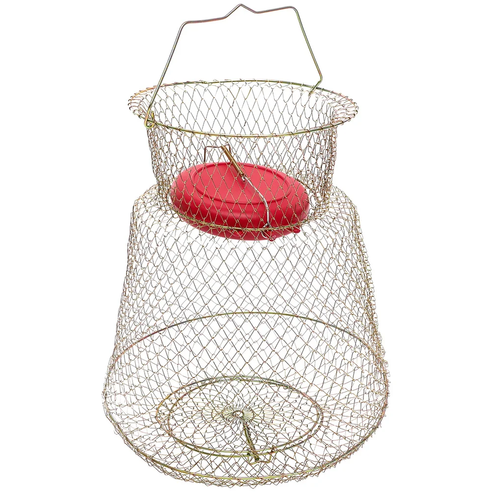

Metal Fishing Cage Fishing Guard Cage Fishing Catching Basket Metal Fish Basket for Fishing
