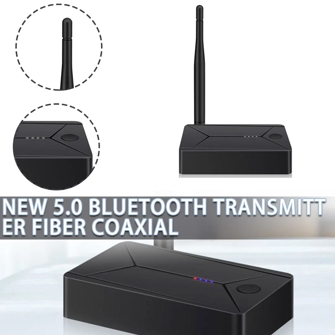 

TX13 Wireless Transmitter Digital to Analog Audio Converter For Optical Coaxial Bluetooth-compatible Version V5.0 Class II