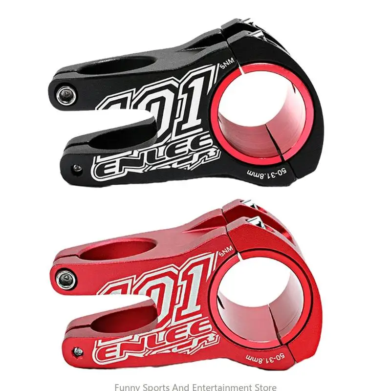 C4DE Mountain Bike Stem 31.8mm 28.6mm Aluminum Alloy Stem Short Handlebar Stem Riser For Mtb Dh, 50mm