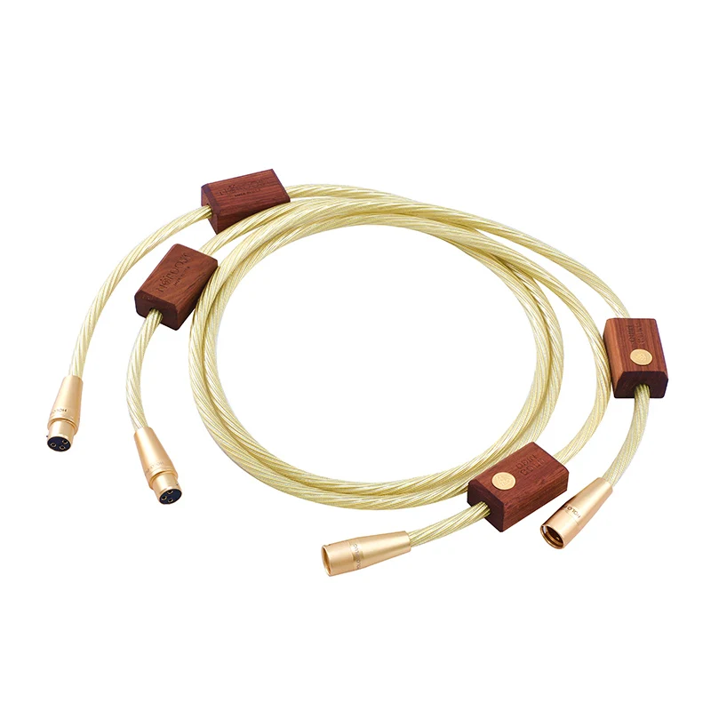 Gold Odin Hifi Xlr Cable 7N Conduttore Scudo Intrecciato In Oro