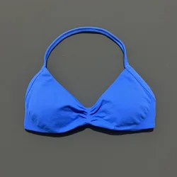 High - Support Backless Strappy Sports Bra - Women's Activewear for Yoga, Running, and Workouts (Electric Blue)