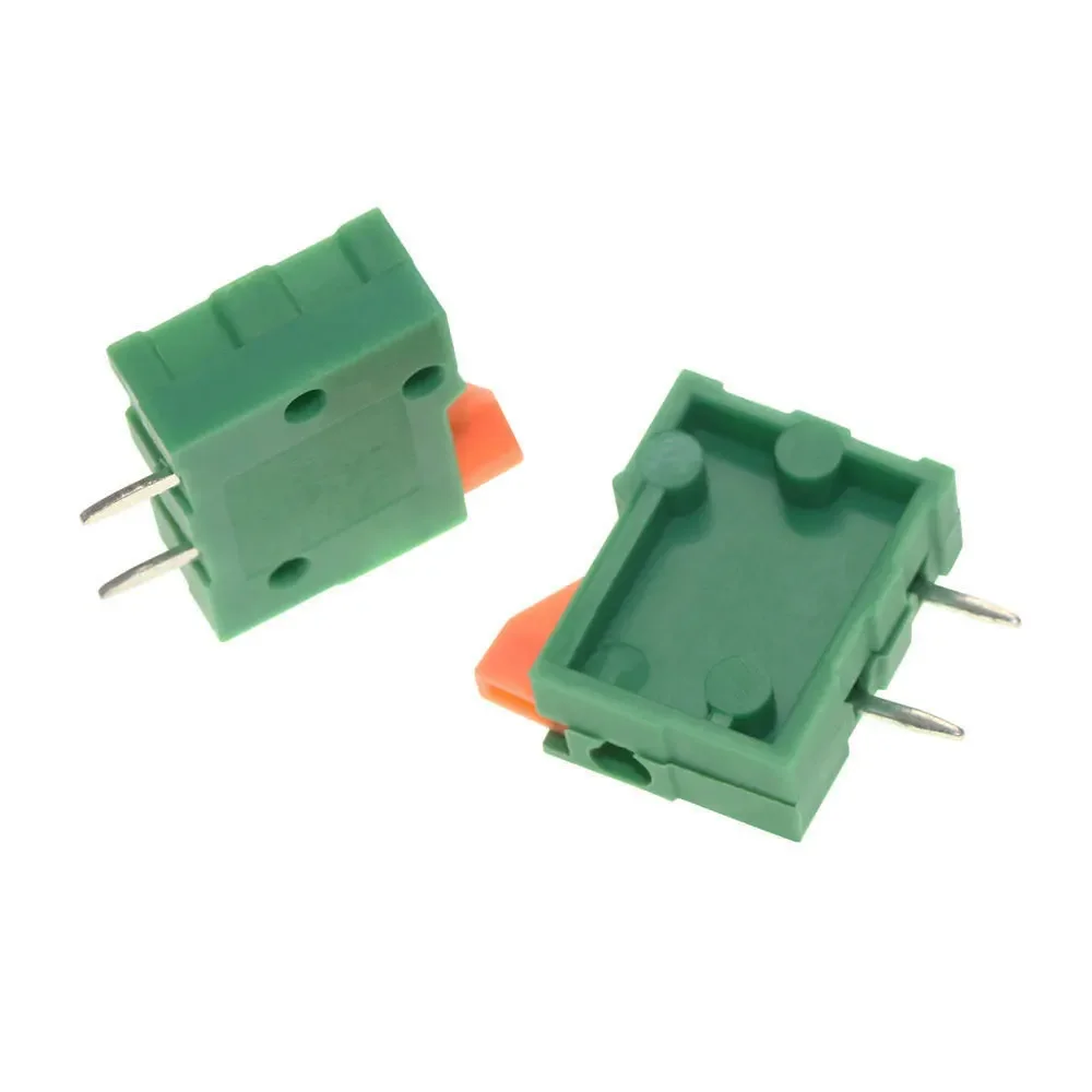 Description Picture 3 of item10Pcs 2.54mm Pitch KF141V KF141R Push-in Spring Screwless Terminal Block Straight/Bent Foot 1/2/3/4/5/6/7/8/9/10P PCB Connector