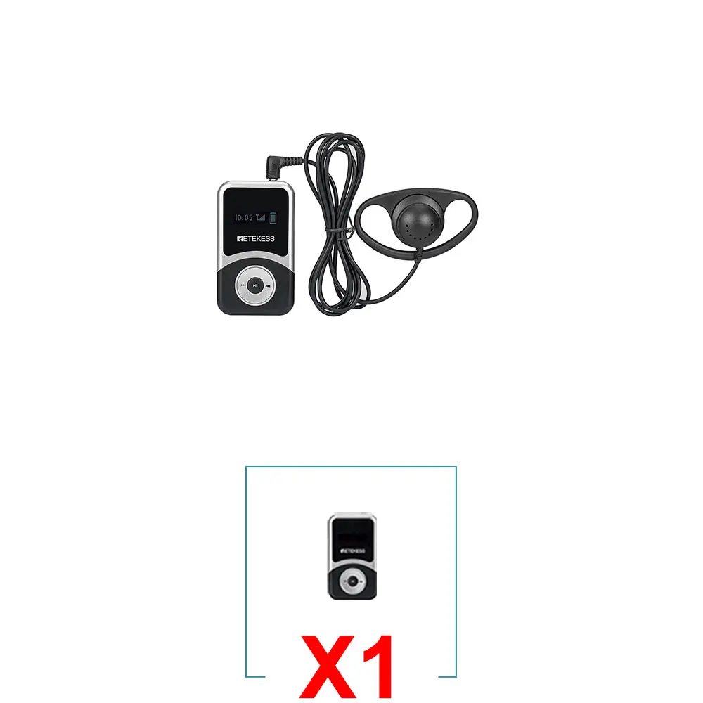 Système Audio Guide Touristique Sans Fil - 1 émetteur + 5 Récepteurs - Portée 100m, 49 Canaux