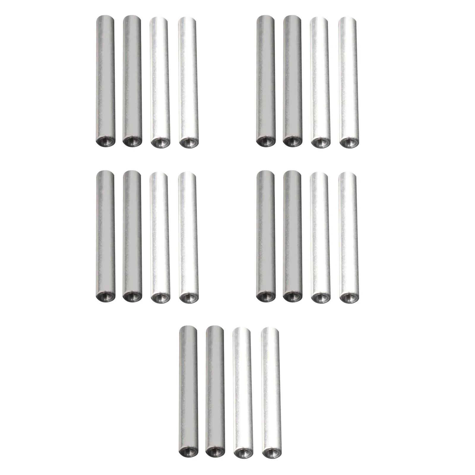 20 pcs Water Electrolyzer Rods Portable Iron And Aluminum For Water Purity Testing Precision Electrolysis Parts