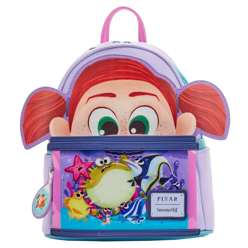 thumbnail image 1 of Loungefly Pixar Toy Story Moments Finding Monsters University Scare Games Mini Backpack Coco Ernesto Cosplay Backpack, 1 of 5