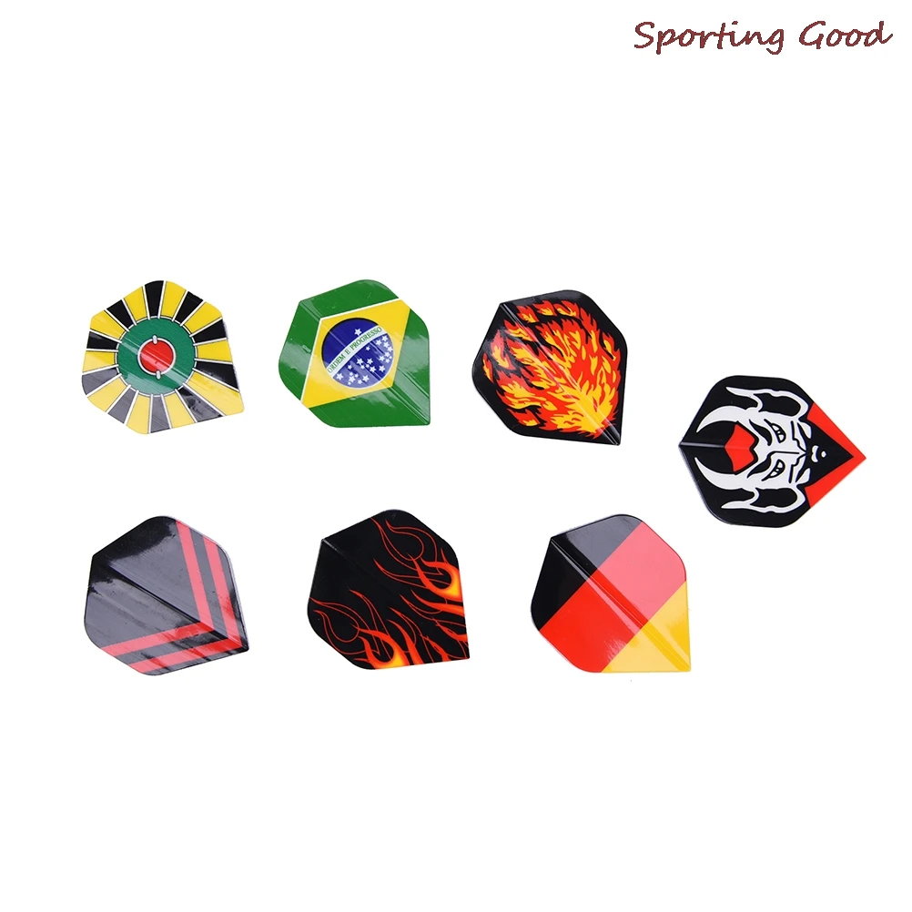 24Pcs Popular Pattern Darts Tail Flights Wing Mixed Style For Professional Darts Wing Tail Cool Outdoor Sports