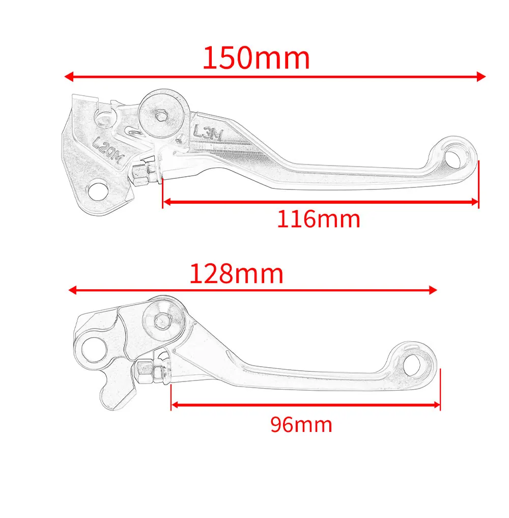 2022 Für Honda Crf125f Crf 125f Crf125 F 2014- 2021 2020 2019 Motorrad  Pivot Kupplung Bremshebel Dirt Bike Hebel Griff Griffe