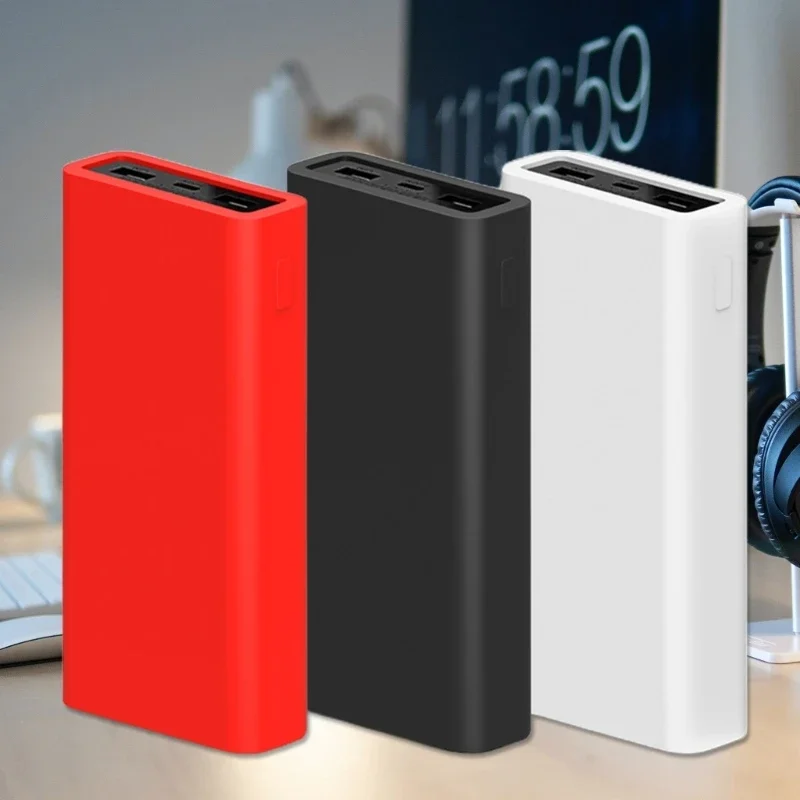 Power Bank Case Silicone Protective Sleeve for Xiaomi 20000mAh