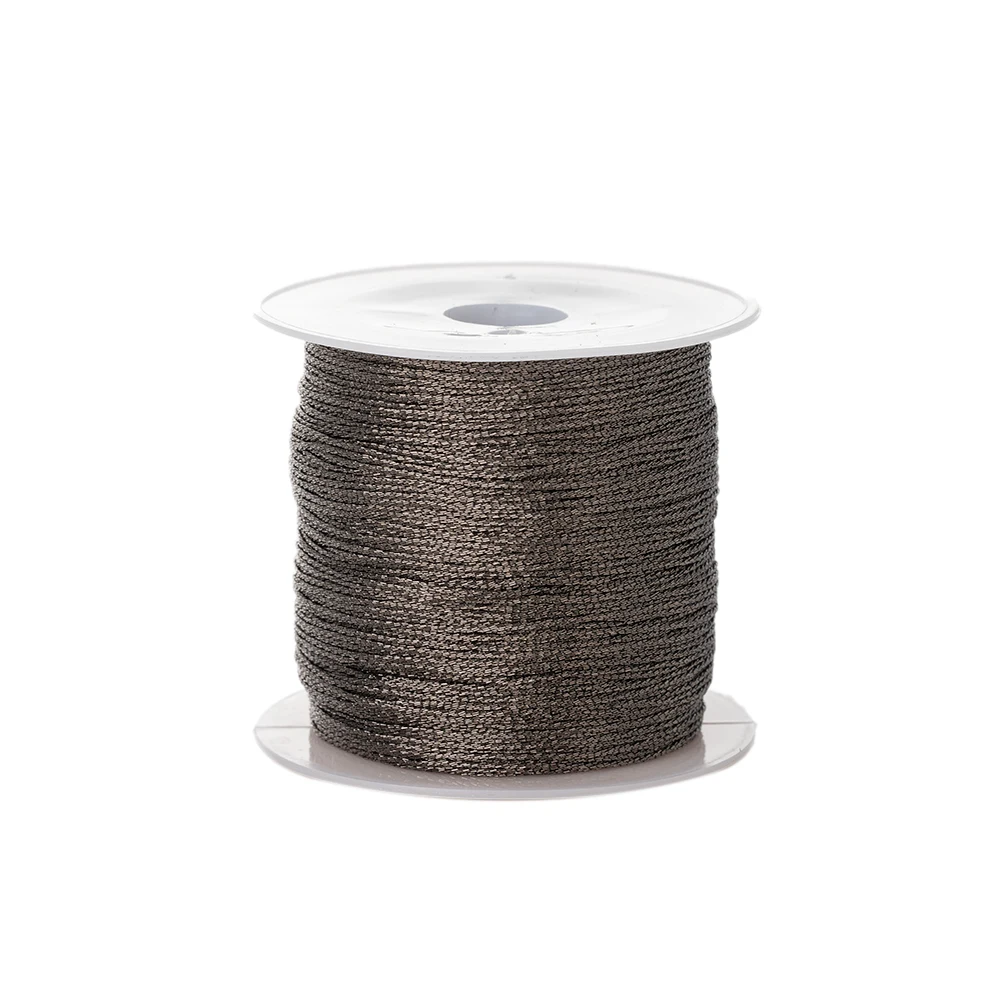 Premium Nylon Gold-Silver Thread for Jewelry Crafting - 50m, 0.4mm