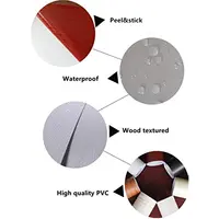 ไม้ Grain Peel และ Stick วอลล์เปเปอร์กันน้ำกันน้ำสติ๊กเกอร์แปะผนังเคาน์เตอร์กระดาษ Funitures ตกแต่งสติกเกอร์ไวนิล 6