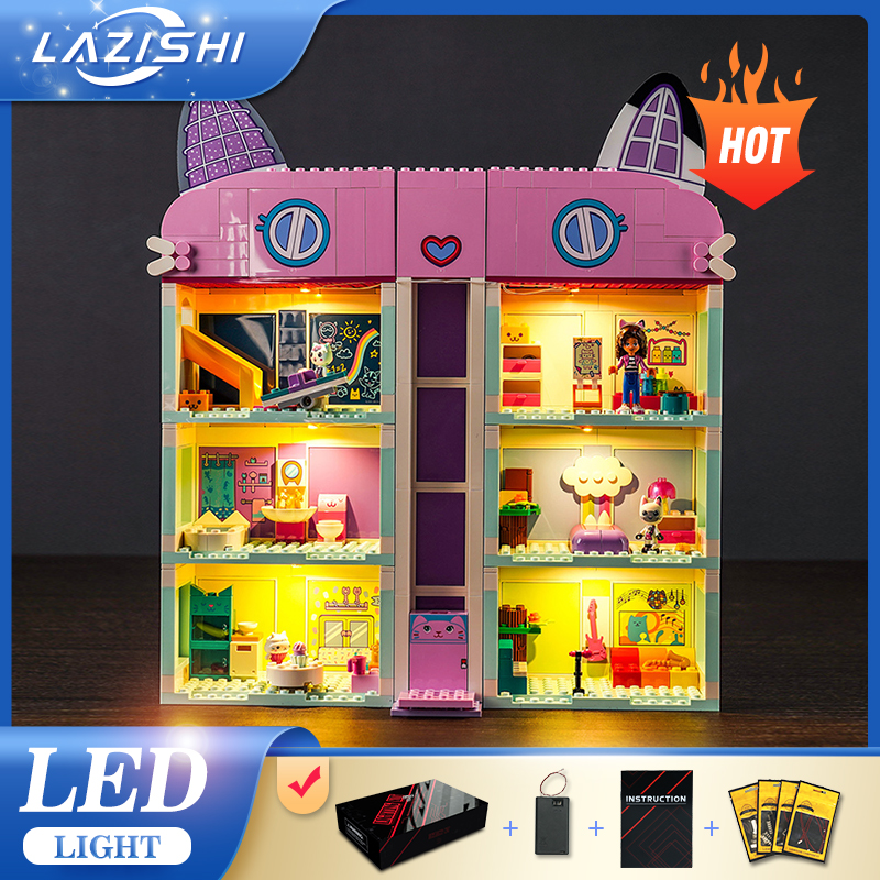 Lazishi LED 10788 set for Gabby's Dollhouse building blocks (only including lighting accessories)