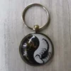 22pcs New Resin Insect Keychain Luminous Scorpion Insect Specimen Pendant Random Color Cute Keychain 1