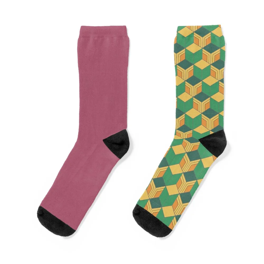 

Giyu Tomioka's Haori Tribute: Bishamon-Kikkou Socks Lots Wholesale snow kids Socks Men's Women's
