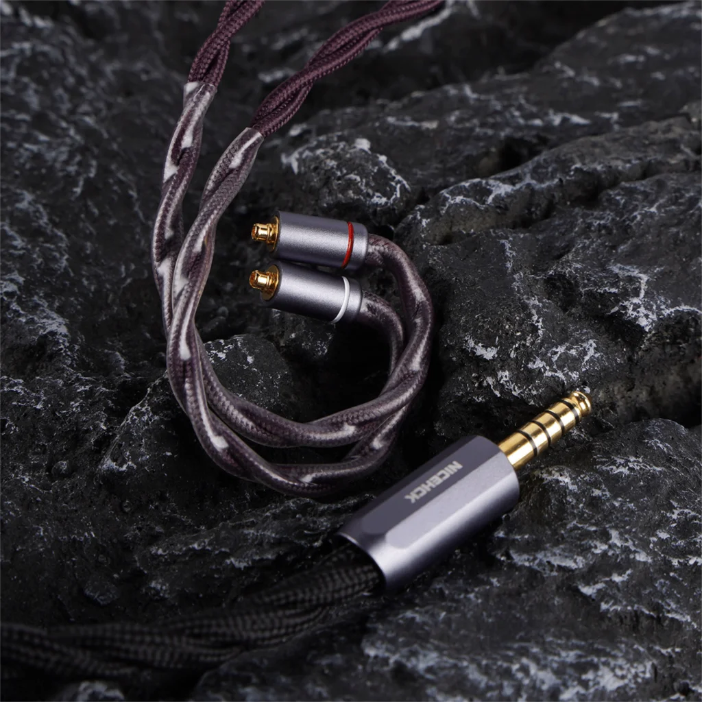 NiceHCK-Cable de actualización de auriculares de aleación de paladio plateado DragonScale 2, MMCX/2Pin/N5005 para Quintet Hype 10 HIMALAYA Performer8 IEM