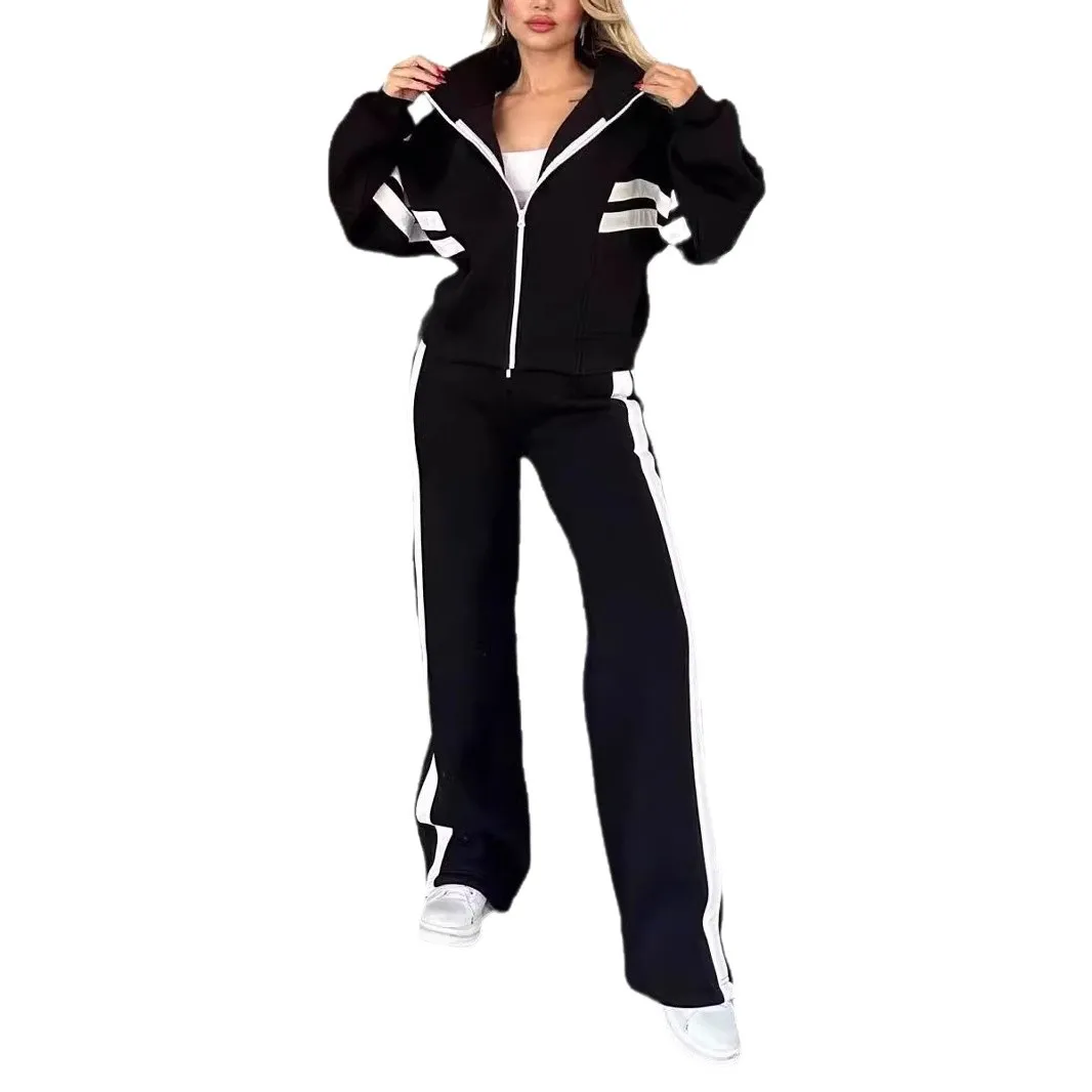 Women Hooded Tracksuit Sports 2 Pieces Set Sweatshirts Pullover Hoodies Pants Suit Home Sweatpants Trousers Outfits 2026 5