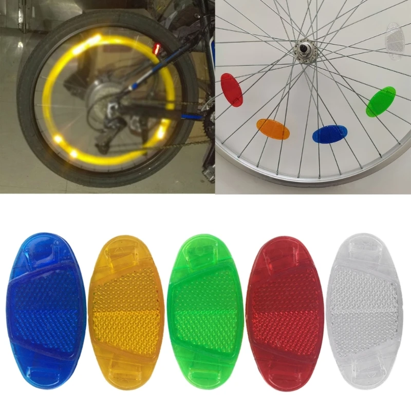 8Pcs Bikes Wheel Reflectors Bikes Spoke Reflectors Wheel Reflector bike accessories