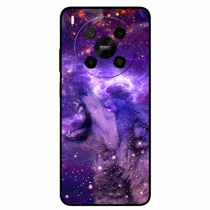 Lion Cat Black Soft Silicone Fashion Phone Case - Protective TPU Coque