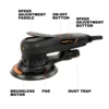 MAXXT 5.0mm 6Inch Power Polishing Sander 350W Brushless Motor Polisher Random Electric Orbital Multi-function Sanding Machine 2