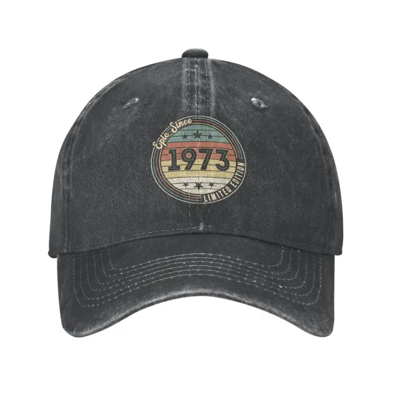 

Custom Cotton SInce 1973 50 Birthday Gifts 50 Year Old Baseball Cap Men Women Adjustable Dad Hat Sports