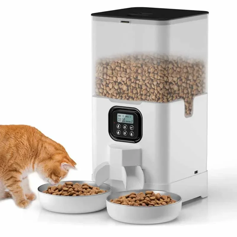 Title 3, Automatic Feeder for Cats Pet Feeders 6L Double...