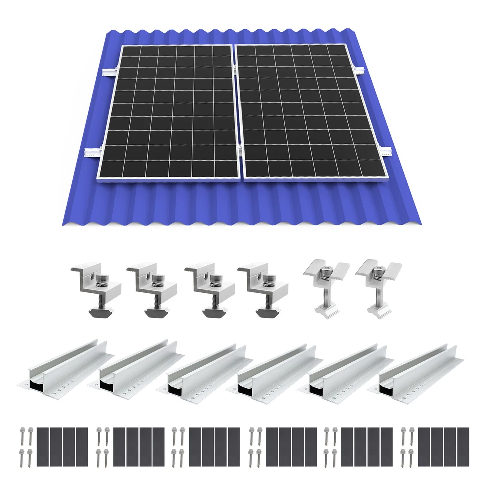 300mm Solar Panel Aluminum Mounting Bracket Set