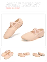 Girls Ballet Shoes For Woman Kids Ballet Slippers Women Ballet Flats Children Practise Dance Shoe Soft Sole Canvas Training Shoe