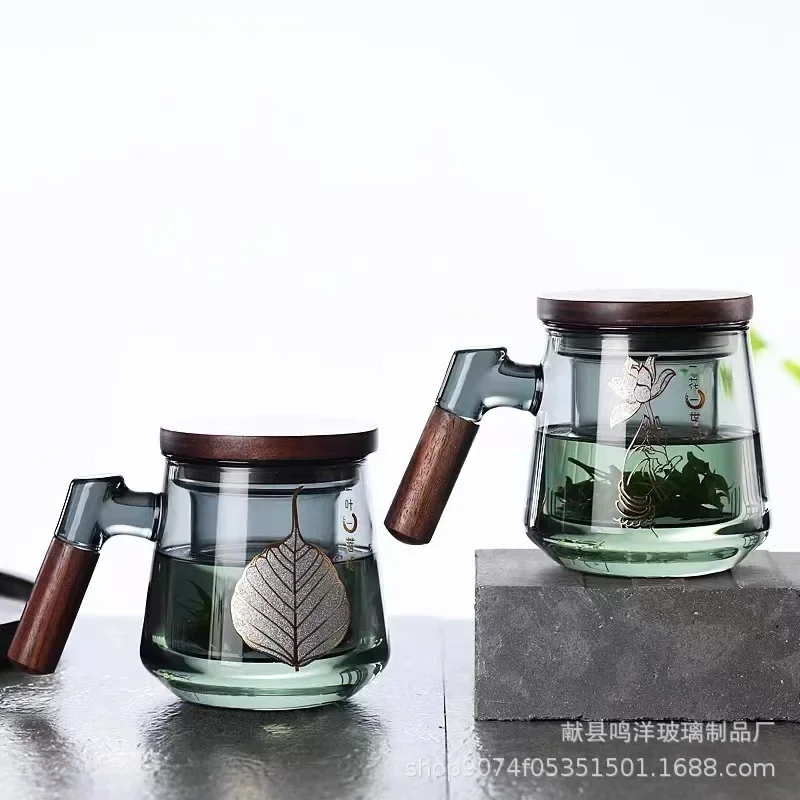 

Soak tea cups and separate tea cups, exclusive office for men and women, high-grade glass cups, filtered tea
