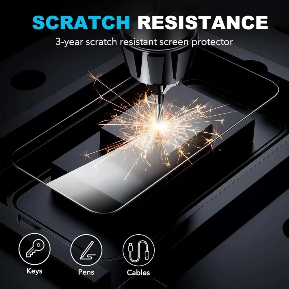 Premium Tempered Glass Screen Protector - Easy Install HD Film