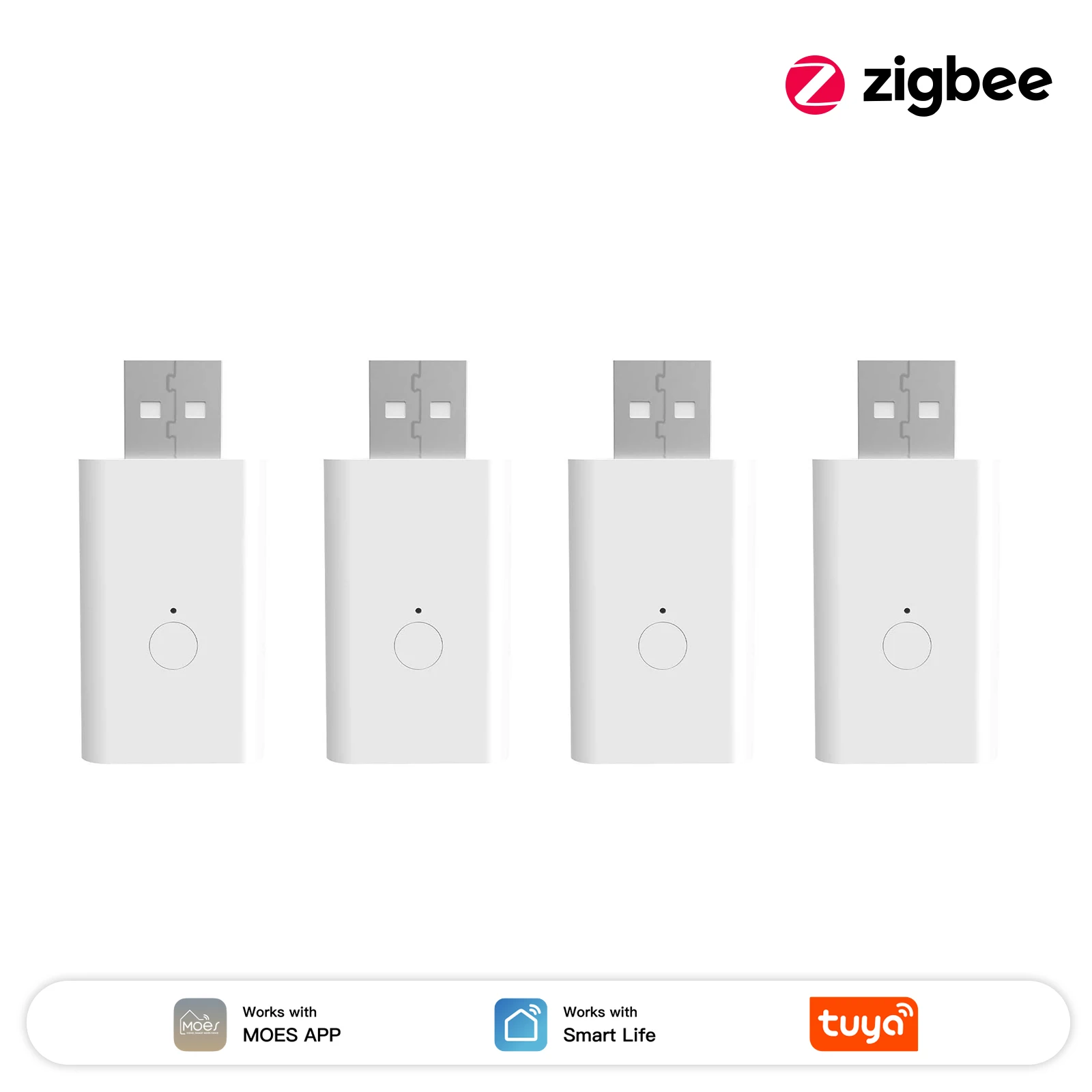 MOES ZigBee Signal Repeater Amplifier USB Extender for Enhanced Smart Device Connectivity and Stable Transmission