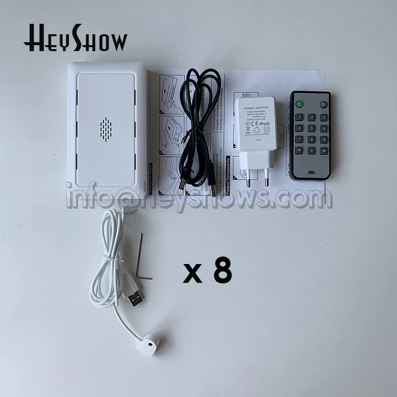 

Earphone Security Burglar Alarm Host Headset Anti-Theft Device, Headphone Display System Box with Safe Cable, 8 Ports