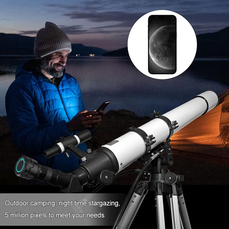 Caméra Oculaire Télescope WiFi 1080P 16MP - Astrophotographie Numérique Pour Télescopes Et Microscopes