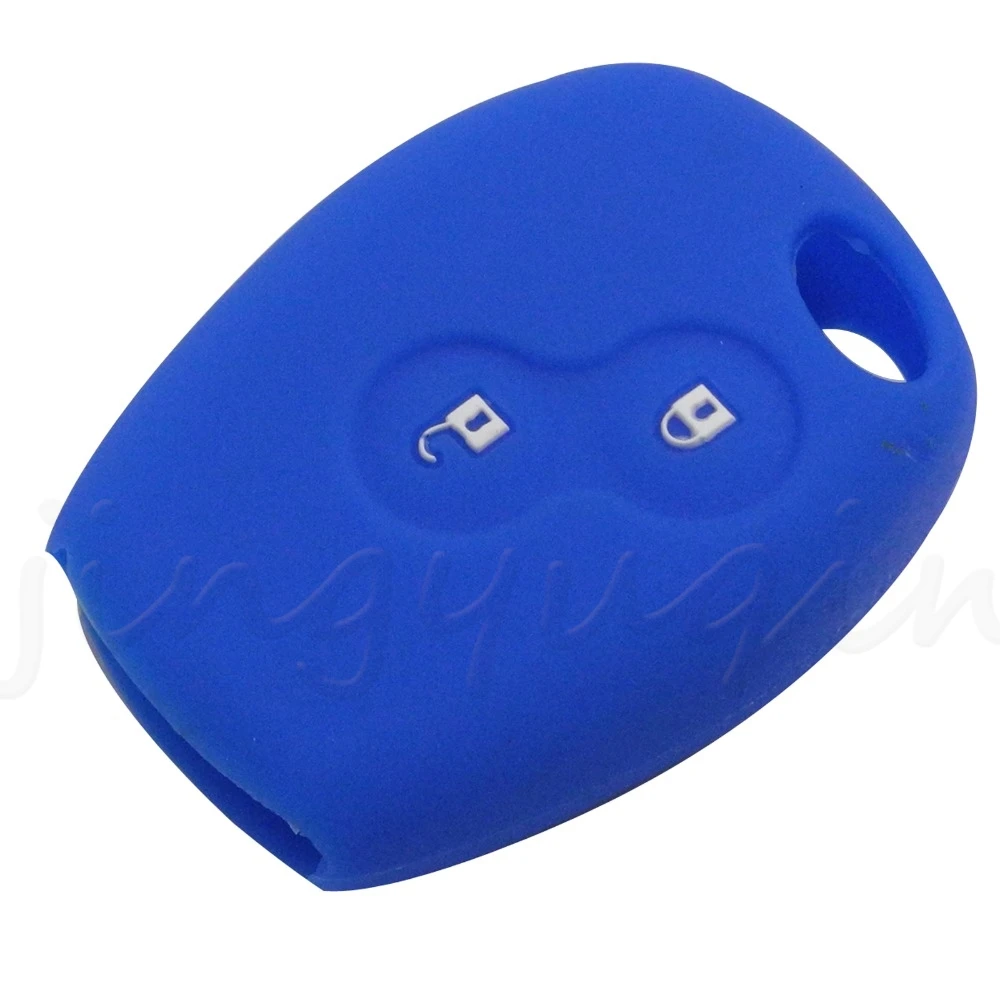 2 Buttons Silicone Rubber Car Remote Key Case Cover For Renault Kangoo DACIA Scenic Megane Sandero Captur Twingo Modus key case car key shell key shell