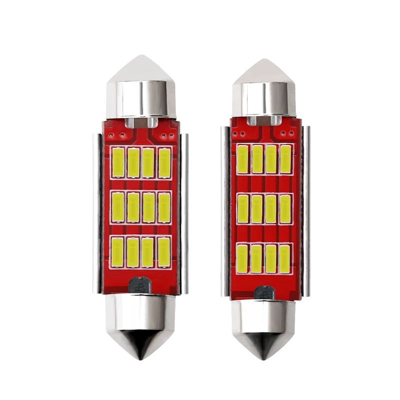 

1PC C5W C10W Festoon Led Canbus No Error 31MM 36MM 39MM 41MM 4014 Super Bright Car Interior Dome Light License Plate Light White