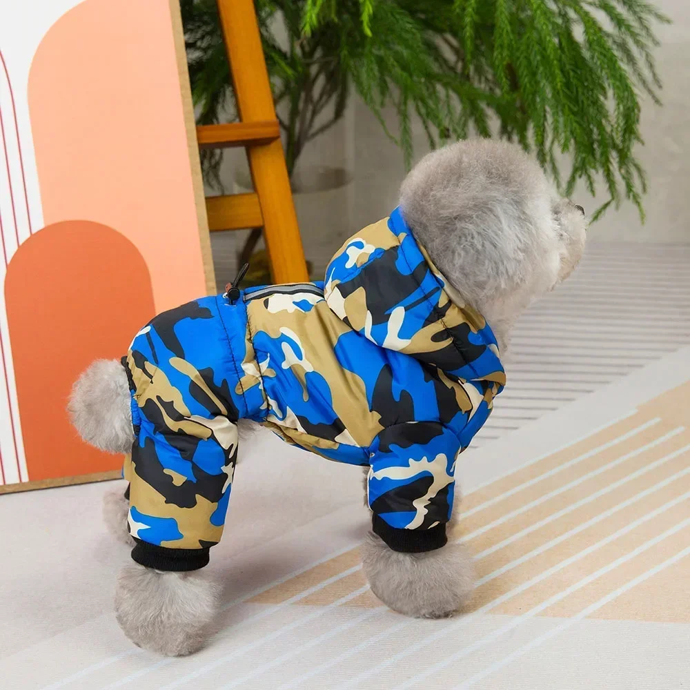 Winter Warm Pet Dog Clothes Waterproof Thick Puppy Jacket Windproof Small Dog Clothing French Bulldog Cotton Coat for Chihuahua Pet Costumes Dog Jacket
