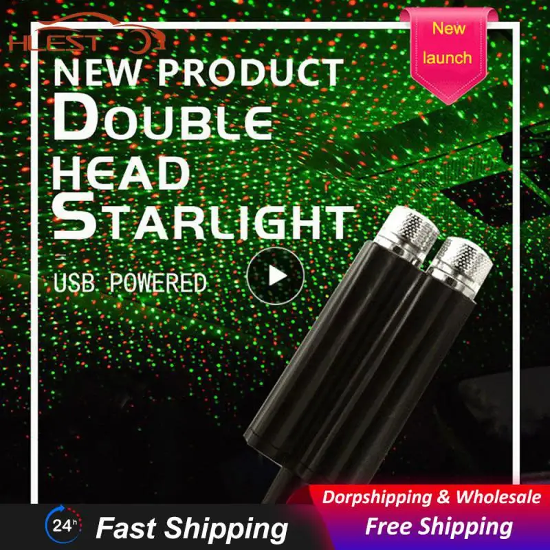 Car Roof Star Light Usb Car Interior Led Light Atmosphere Starry Sky Lamp Household Star Projector Lights Ambient Star Light