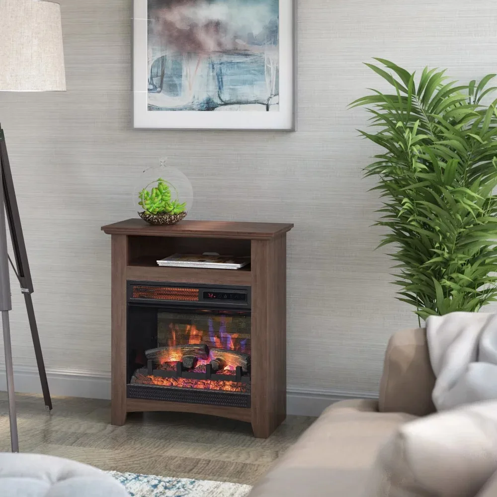 2023 New ChimneyFree 18” Infrared Quartz Wall Mantel Electric Fireplace -  AliExpress