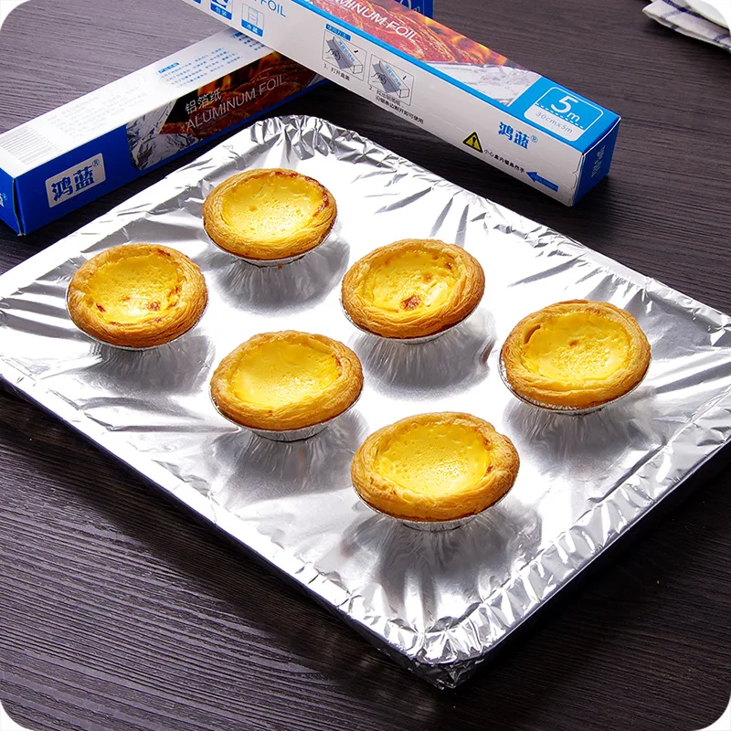 Tinfoil Paper Home Cooking Baking Aluminium Tin Foil BBQ Silver Oil Paper 5M Baking Paper