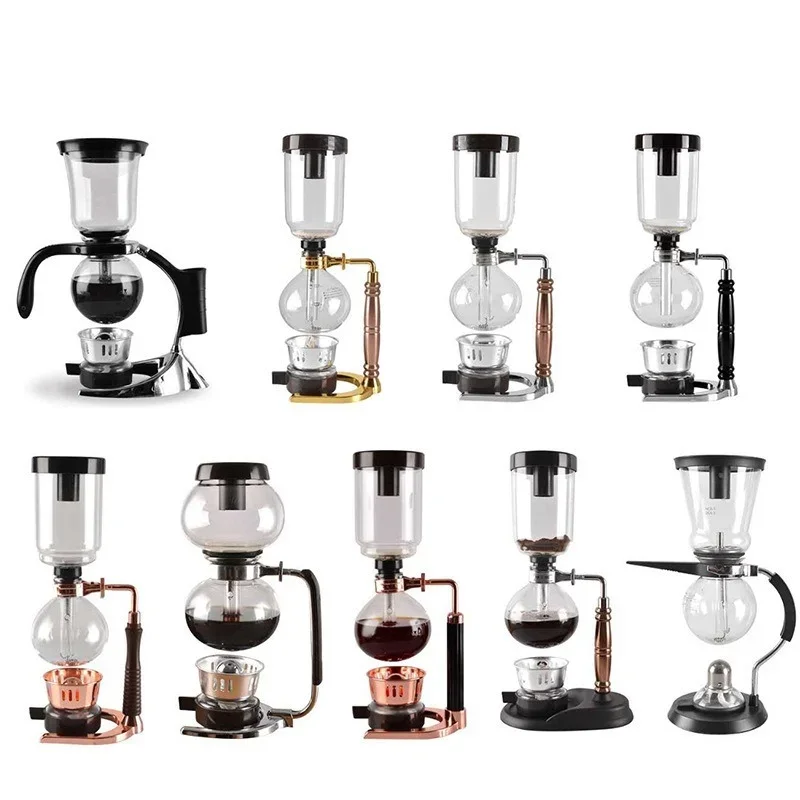 Siphon Coffee Pot Set Siphon Pot Filter Heat-resistant Glass Coffee Pot Manual 360ml/480ml Coffee Appliance Kitchen Accessories images - 6